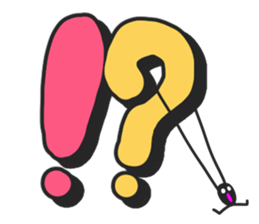 And big words, black dwarf sticker #13385794