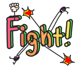 And big words, black dwarf sticker #13385796