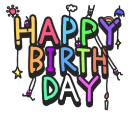 And big words, black dwarf sticker #13385820