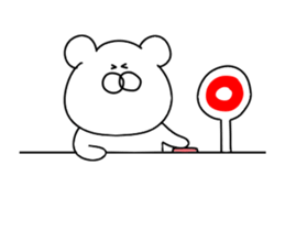 Painter bear sticker #13385883