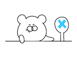 Painter bear sticker #13385884