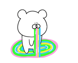 Painter bear sticker #13385888