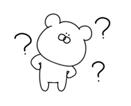 Painter bear sticker #13385893