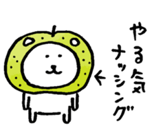 joke bear autumn sticker #13385925