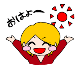 Girls talking sticker #13386502