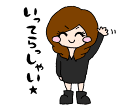 Girls talking sticker #13386505