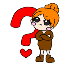 Girls talking sticker #13386507