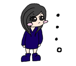 Girls talking sticker #13386508