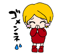 Girls talking sticker #13386514