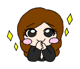 Girls talking sticker #13386521