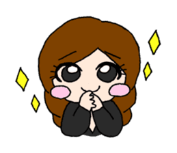 Girls talking sticker #13386521