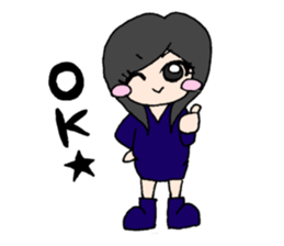 Girls talking sticker #13386524