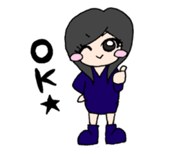 Girls talking sticker #13386524