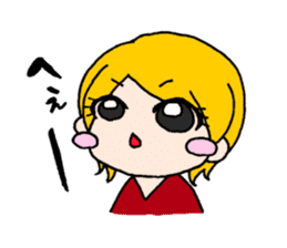 Girls talking sticker #13386526