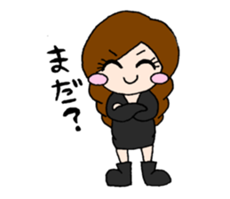 Girls talking sticker #13386529