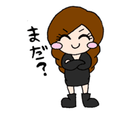 Girls talking sticker #13386529