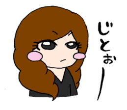 Girls talking sticker #13386533