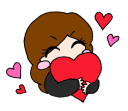 Girls talking sticker #13386537