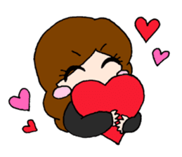 Girls talking sticker #13386537