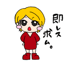 Girls talking sticker #13386538