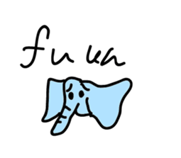 elephant speak english sticker #13387635