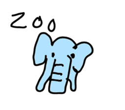 elephant speak english sticker #13387639