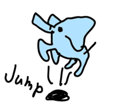 elephant speak english sticker #13387647