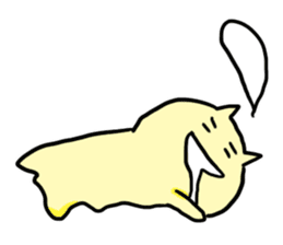Free As a Yellow Cat sticker #13387734