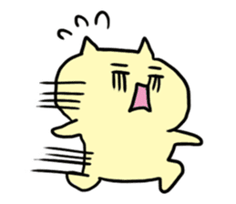 Free As a Yellow Cat sticker #13387735
