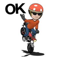 Compact motorcycle sticker #13387813