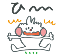 Large character of honorific rabbit2 sticker #13388092