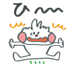 Large character of honorific rabbit2 sticker #13388092