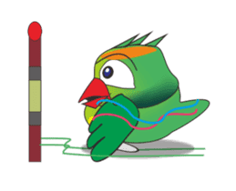 Inspired by the lively parrot sticker #13388867