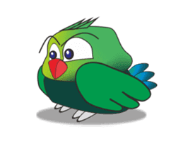 Inspired by the lively parrot sticker #13388875