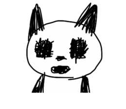 Darkness cat! sticker #13388992