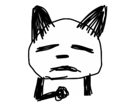 Darkness cat! sticker #13388993