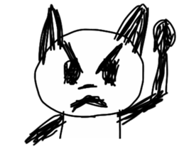 Darkness cat! sticker #13388994