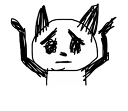 Darkness cat! sticker #13388995