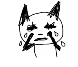 Darkness cat! sticker #13388996