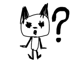 Darkness cat! sticker #13389000