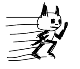 Darkness cat! sticker #13389004