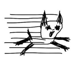 Darkness cat! sticker #13389005