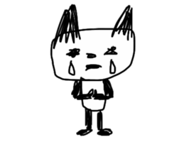 Darkness cat! sticker #13389014