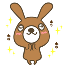 Goro of brown rabbit. sticker #13389203