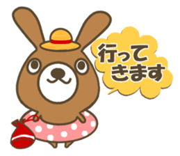 Goro of brown rabbit. sticker #13389206