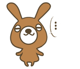 Goro of brown rabbit. sticker #13389209