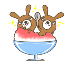 Goro of brown rabbit. sticker #13389211