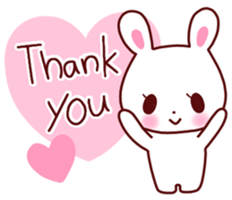 Daily life of Mr. cute rabbit sticker. sticker #13389374