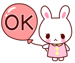 Daily life of Mr. cute rabbit sticker. sticker #13389378