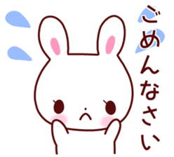 Daily life of Mr. cute rabbit sticker. sticker #13389381